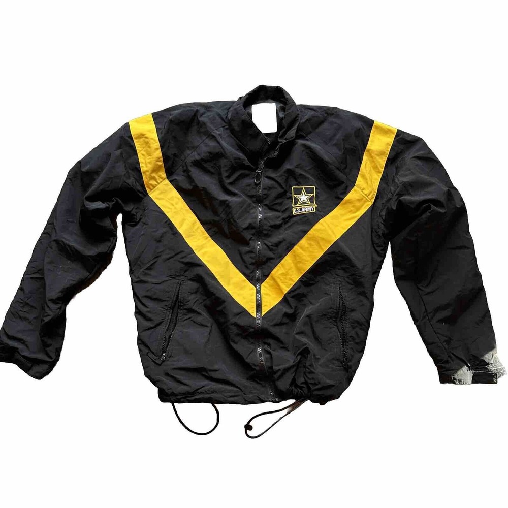 Army Issue Wind‎ Breaker Unisex Small Regular Black Yellow